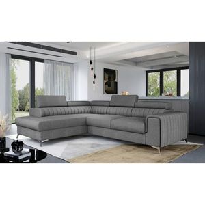 MID.YOU ROHOVÁ SEDAČKA, textil, šedá obraz