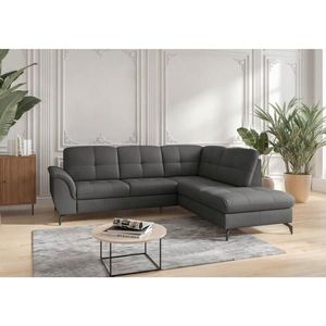 Sit & More ROHOVÁ SEDAČKA, kůže, antracitová obraz