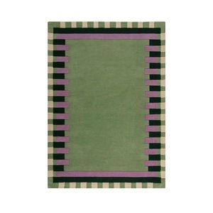 Flair Rugs VLNĚNÝ KOBEREC, 160/230 cm zelená, fialová obraz