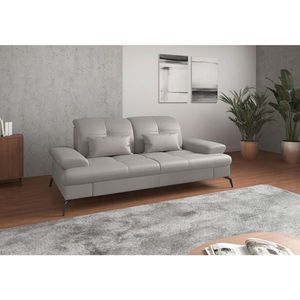 Sit & More 2, 5SEDÁK, světle šedá, pravá kůže obraz