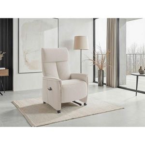 Sit & More RELAXAČNÍ KŘESLO, textil, krémová obraz