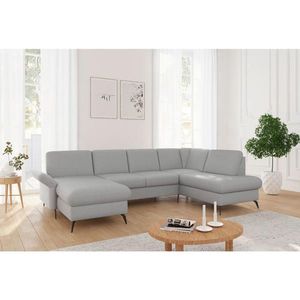 Sit & More SEDACÍ SOUPRAVA, textil, světle šedá obraz