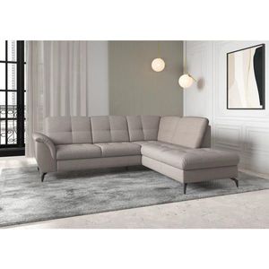 Sit & More ROHOVÁ SEDAČKA, textil, šedohnědá obraz