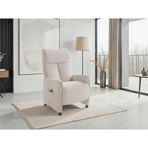 Sit & More RELAXAČNÍ KŘESLO, textil, krémová obraz