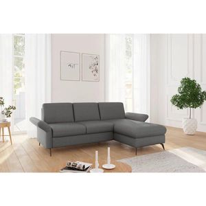 Sit & More ROHOVÁ SEDAČKA, textil, tmavě šedá obraz