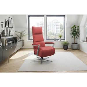 Sit & More RELAXAČNÍ KŘESLO, kůže, červená obraz