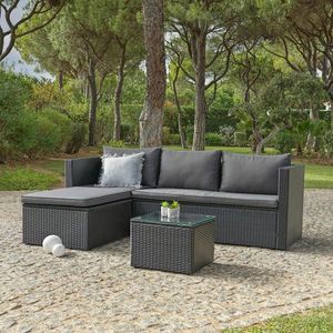 Ambia Garden TERASOVÁ SEDACÍ SOUPRAVA kov, plast, sklo, textil obraz