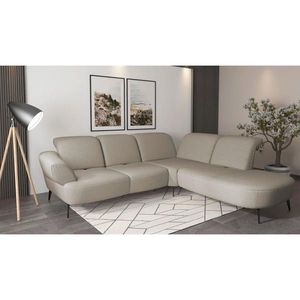 Sit & More ROHOVÁ SEDAČKA, textil, šedohnědá obraz