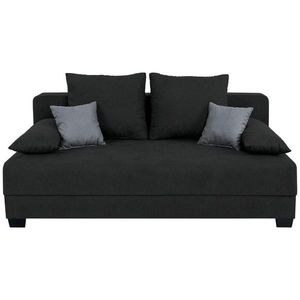 P & B ROZKLÁDACÍ POHOVKA, textil, kompozitní dřevo, černá obraz