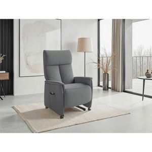 Sit & More RELAXAČNÍ KŘESLO, textil, šedá obraz
