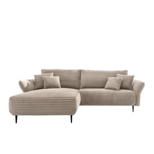 P & B ROHOVÁ SEDAČKA, textil, cappuccino obraz