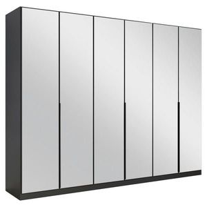 Rauch Möbel ŠATNÍ SKŘÍŇ S OTOČNÝMI DVEŘMI, šedá, 271/210/54 cm obraz