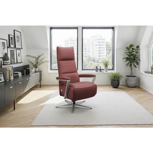 Sit & More RELAXAČNÍ KŘESLO, kůže, červenohnědá obraz