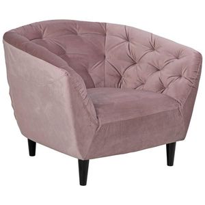 Ambia Home KŘESLO CHESTERFIELD, dřevo, textil, růžová obraz
