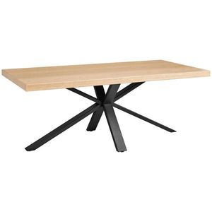 MID.YOU JÍDELNÍ STŮL, dub, přírodní barvy, černá, 200/100/76 cm obraz