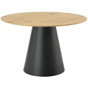 P & B JÍDELNÍ STŮL, černá, barvy dubu, 120/120/75 cm obraz