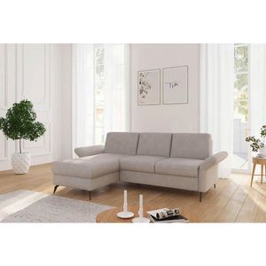Sit & More ROHOVÁ SEDAČKA, textil, šedobéžová obraz