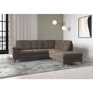 Sit & More ROHOVÁ SEDAČKA, textil, tmavě hnědá obraz