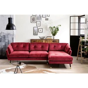 MID.YOU ROHOVÁ SEDAČKA, textil, červená obraz