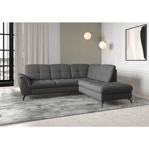 Sit & More ROHOVÁ SEDAČKA, textil, tmavě šedá obraz