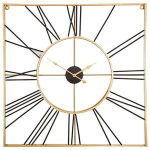 Ambia Home NÁSTĚNNÉ HODINY černá, barvy zlata 71/71 cm obraz
