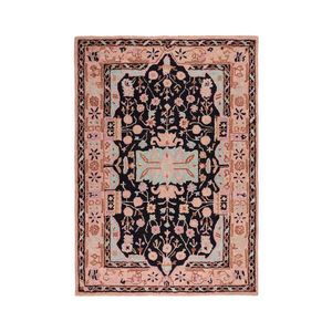 Flair Rugs TKANÝ KOBEREC, 160/230 cm růžová, černá obraz