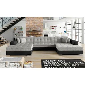 MID.YOU SEDACÍ SOUPRAVA, textil, šedá, černá obraz