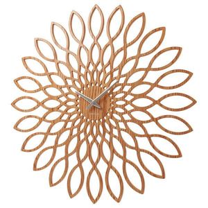 Karlsson NÁSTĚNNÉ HODINY hnědá 60/60/4 cm obraz