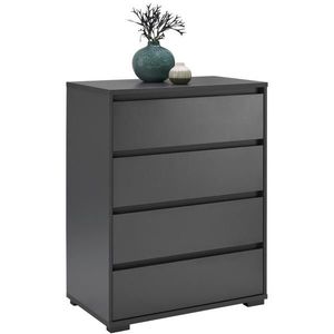 Carryhome KOMODA, antracitová, 80/103/48 cm obraz