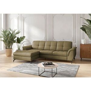 Sit & More ROHOVÁ SEDAČKA, kůže, olivově zelená obraz
