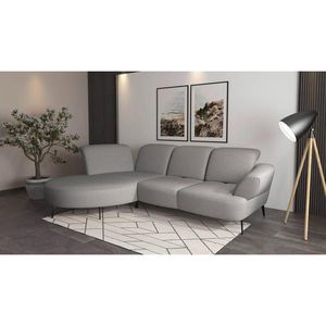 Sit & More ROHOVÁ SEDAČKA, textil, světle šedá obraz