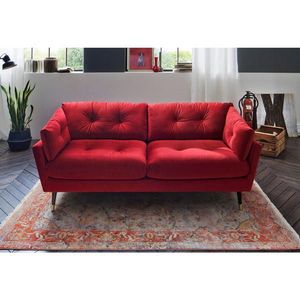 MID.YOU TŘÍMÍSTNÁ POHOVKA, textil, tmavě červená obraz