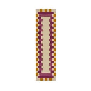 Flair Rugs BĚHOUN, 60/230 cm, žlutá, růžová obraz
