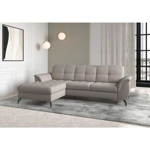Sit & More ROHOVÁ SEDAČKA, textil, šedohnědá obraz