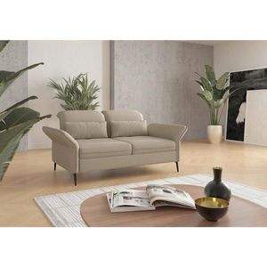 Sit & More TŘÍMÍSTNÁ POHOVKA, textil, šedohnědá obraz