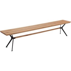 Linea Natura SEDACÍ LAVICE, divoký dub, černá, barvy dubu obraz
