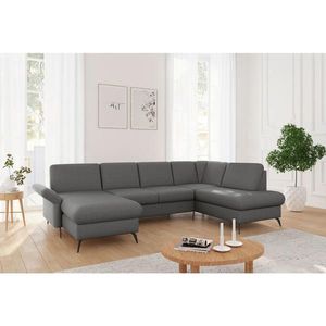 Sit & More SEDACÍ SOUPRAVA, textil, tmavě šedá obraz