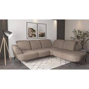 Sit & More ROHOVÁ SEDAČKA, textil, cappuccino obraz