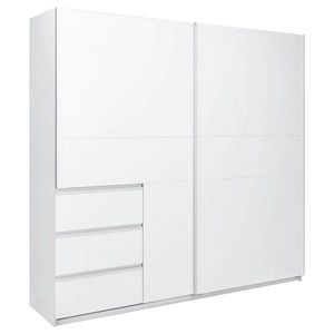 P & B ŠATNÍ SKŘÍŇ S POSUVNÝMI DVEŘM, bílá, 215/210/61, 5 cm obraz