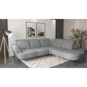 Sit & More ROHOVÁ SEDAČKA, textil, šedá obraz