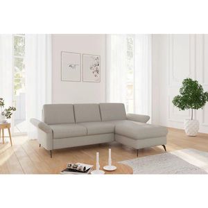 Sit & More ROHOVÁ SEDAČKA, textil, šedohnědá obraz