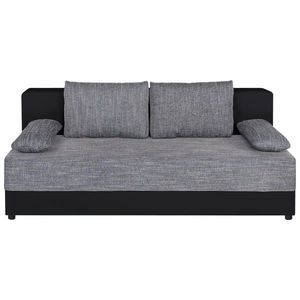 P & B ROZKLÁDACÍ POHOVKA, textil, kompozitní dřevo, šedá, černá obraz