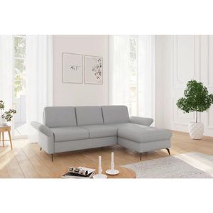 Sit & More ROHOVÁ SEDAČKA, textil, světle šedá obraz
