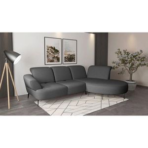 Sit & More ROHOVÁ SEDAČKA, textil, tmavě šedá obraz