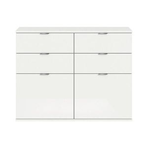Livetastic KOMODA, bílá, vysoce lesklá bílá, 120/85/37 cm obraz