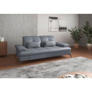 Sit & More 2, 5SEDÁK, šedomodrá, pravá kůže obraz
