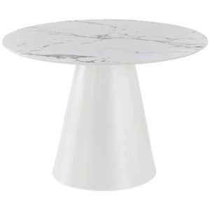 P & B JÍDELNÍ STŮL, bílá, 120/120/75 cm obraz
