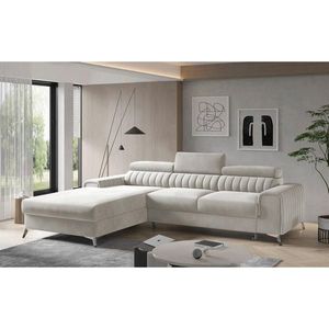 MID.YOU ROHOVÁ SEDAČKA, textil, béžová obraz