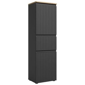 MID.YOU MIDI SKŘÍŇKA, černá, barvy dubu, 40/136/31 cm obraz