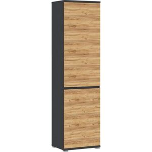 Xora SKŘÍŇ NA ODĚV, antracitová, barvy dubu, 54/200/40 cm obraz